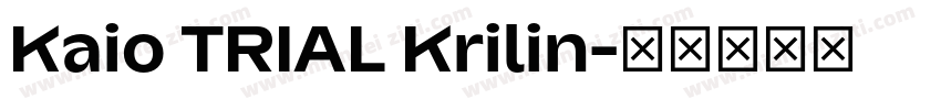 Kaio TRIAL Krilin字体转换